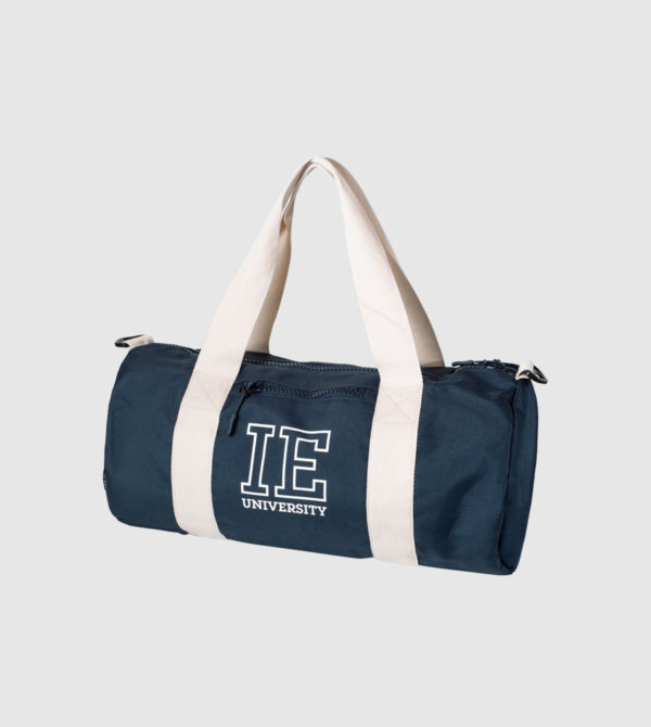 Sport Bag IE University. Navy colour front